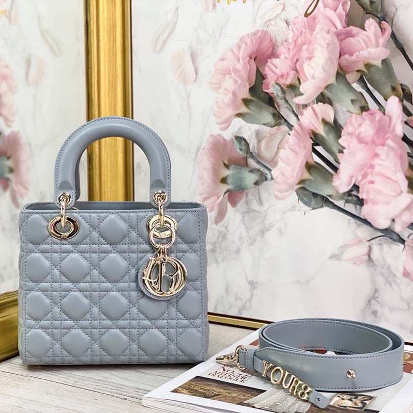 Dior aaa-my ABC Lady Drag Taschen Blau/Rosa/Grau