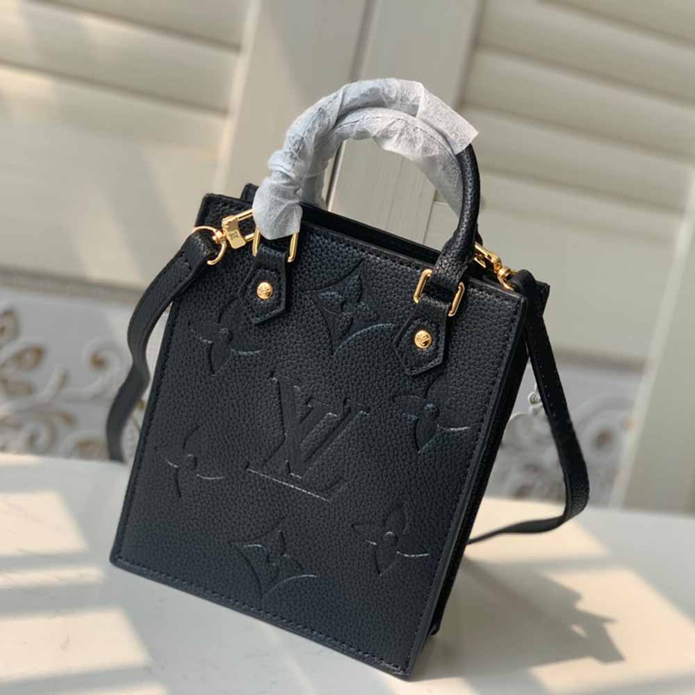 Louis Vuitton Petit Sac Plat M80478 Schwarz/Weiß/Beige