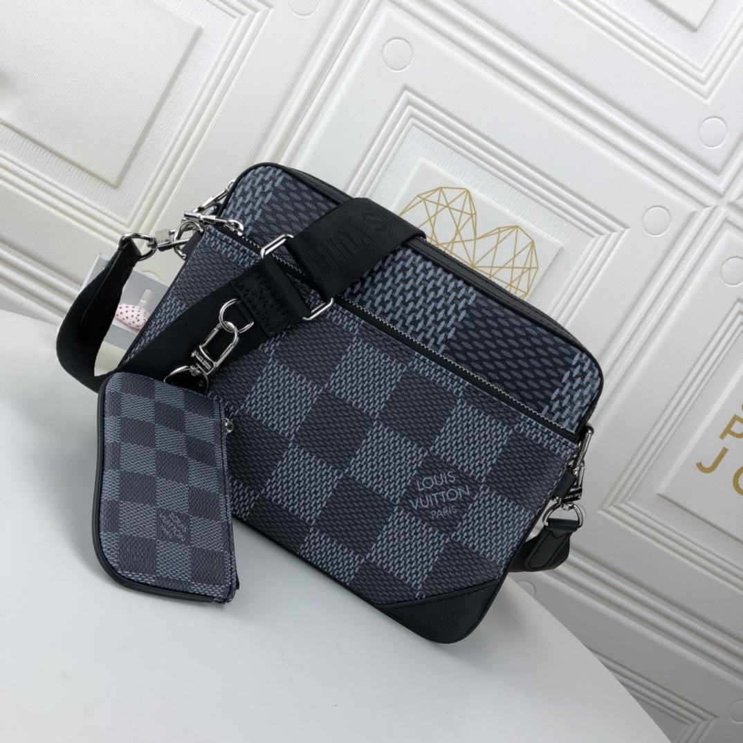 Louis Vuitton Trio Messenger N50017 Schwarz/Grau