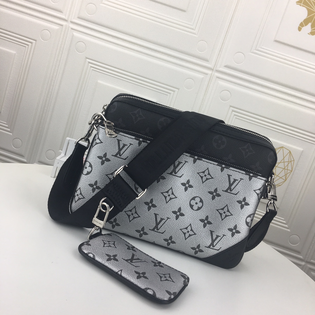 Louis Vuitton Trio Messenger M69443 Schwarz/Silber