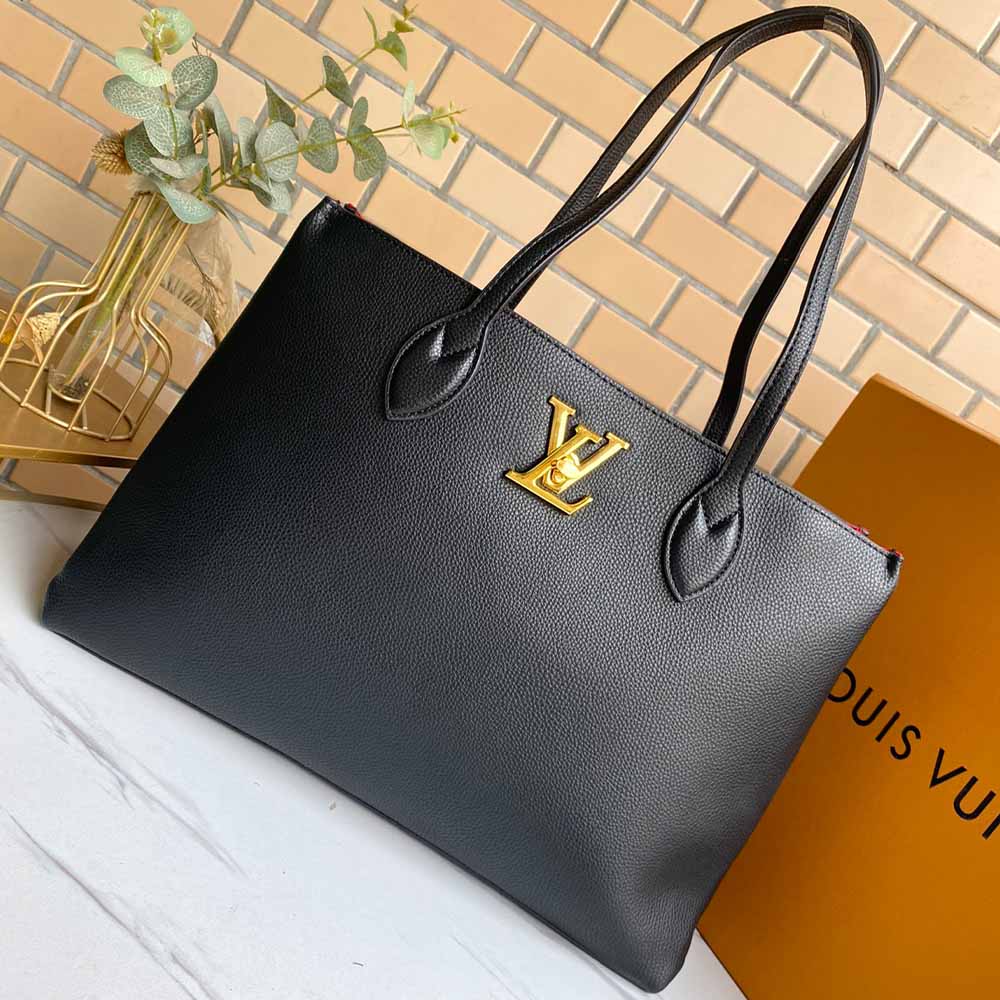 Louis Vuitton Lockme Shopper M57346 Beige/Schwarz/Grün