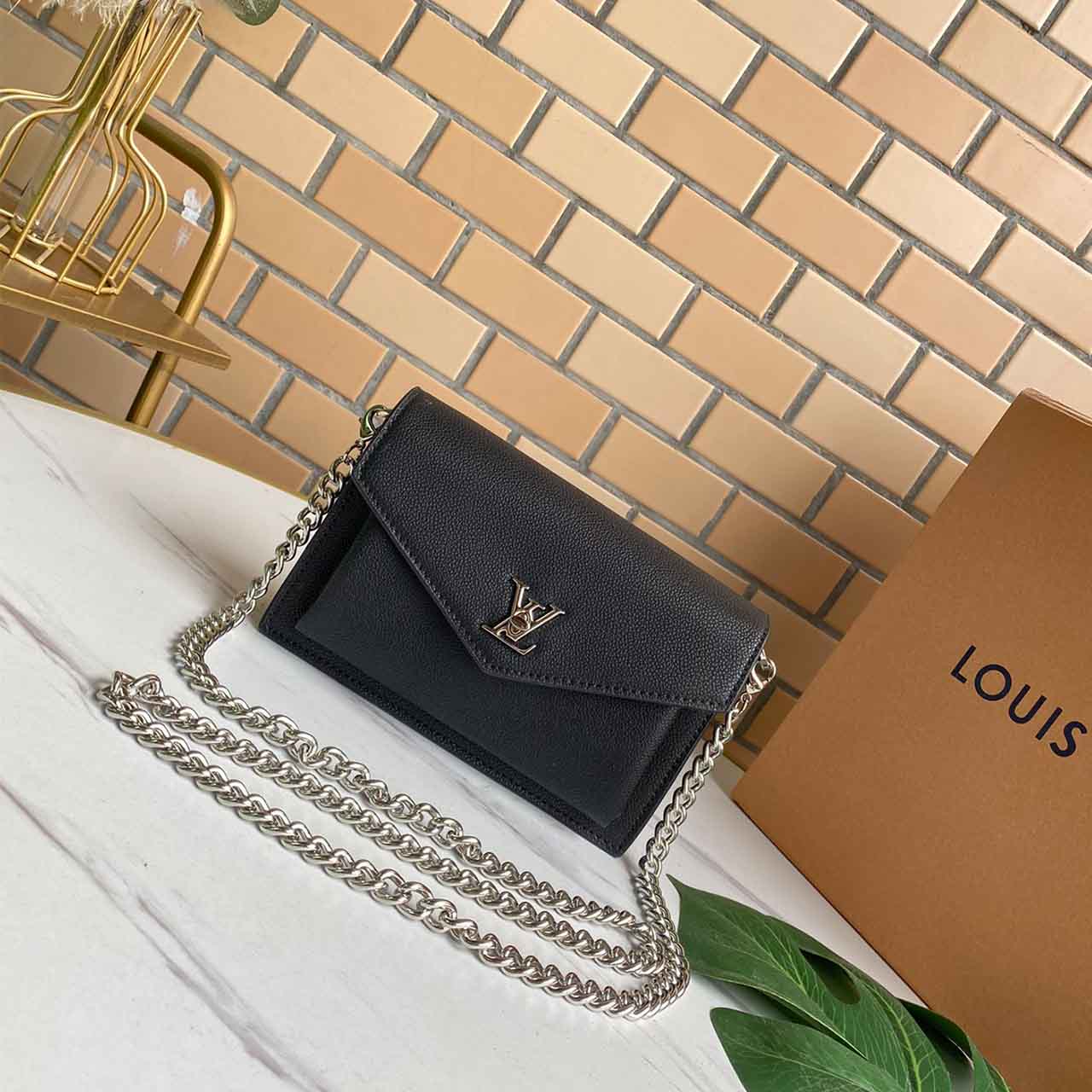 Louis Vuitton Mylockme KettenTaschen M55902 Schwarz