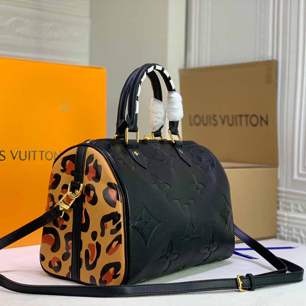 Louis Vuitton Leopard Speedy Bandouliere 30/ geprägt