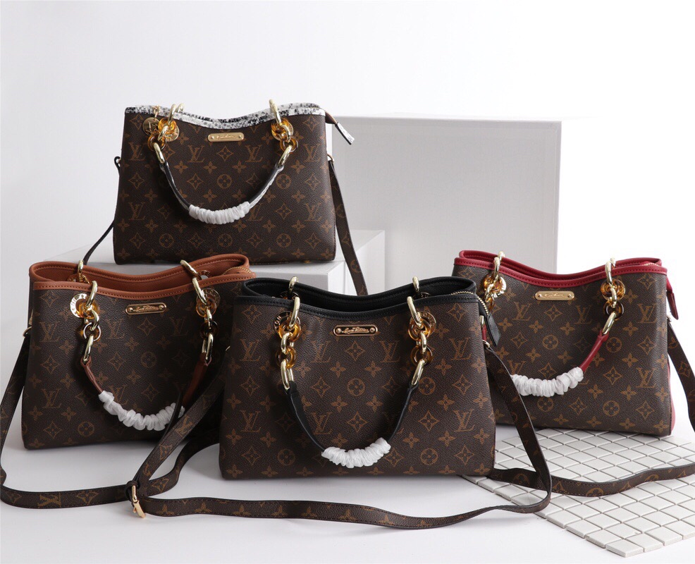 Louis Vuitton Classic Monogram Griff Tasche mit Riemen