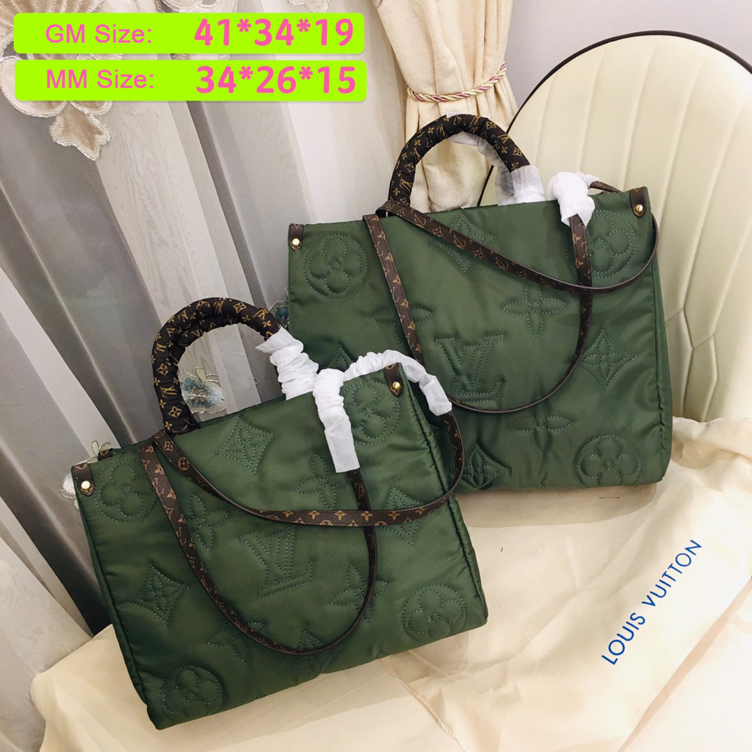 Louis Vuitton Onthego GM Tote Taschen-Green