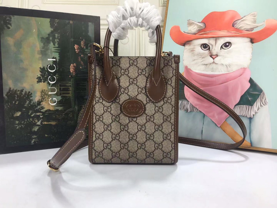 Gucci Mini Einkaufstasche mit ineinandergreifender G.