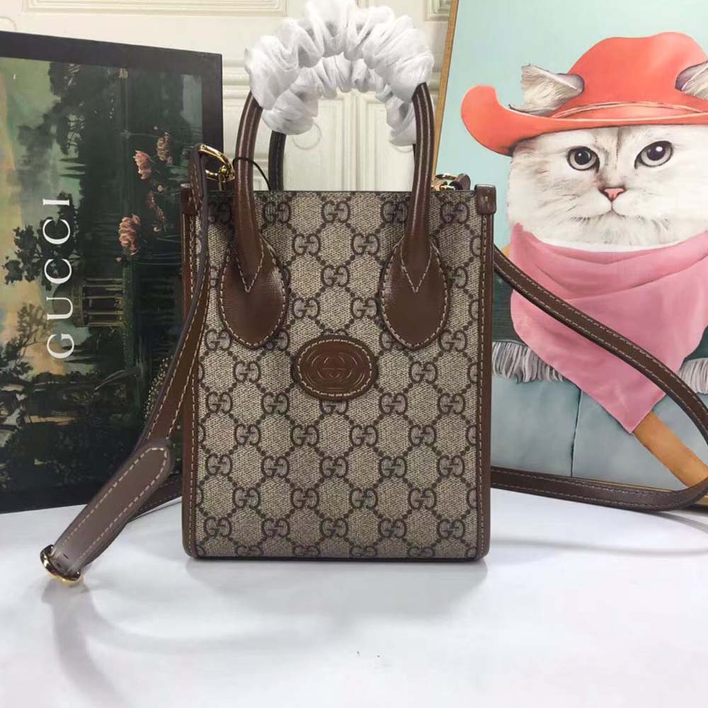 Gucci Mini Tasche mit ineinandergreifender G 671623