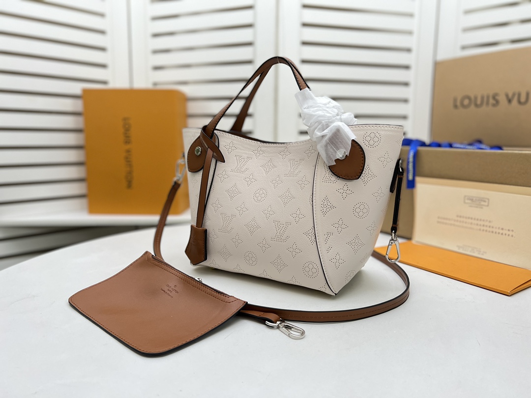 Louis Vuitton Hina PM- Beige/Pink/Weiß