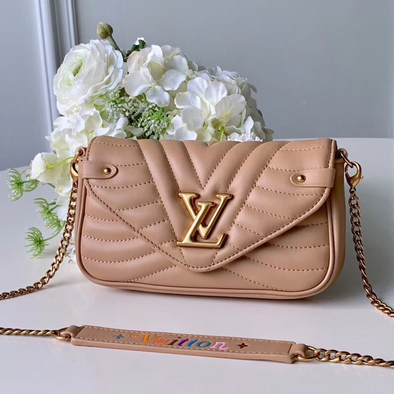 Louis Vuitton neue Wellenkette Pochette-M68479 Brown