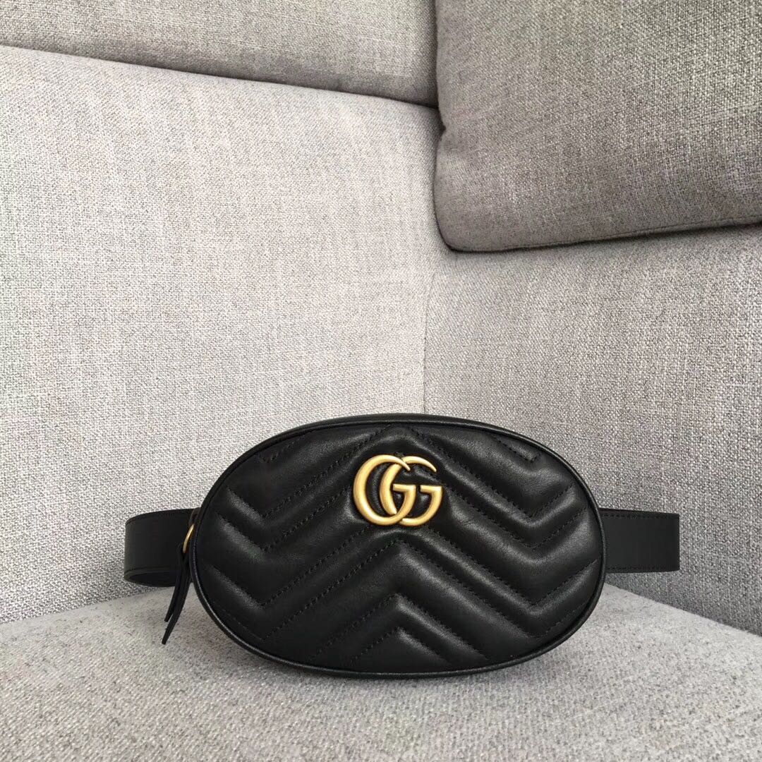 Gucci Marmont Matelasse Ledergürtelbeutel