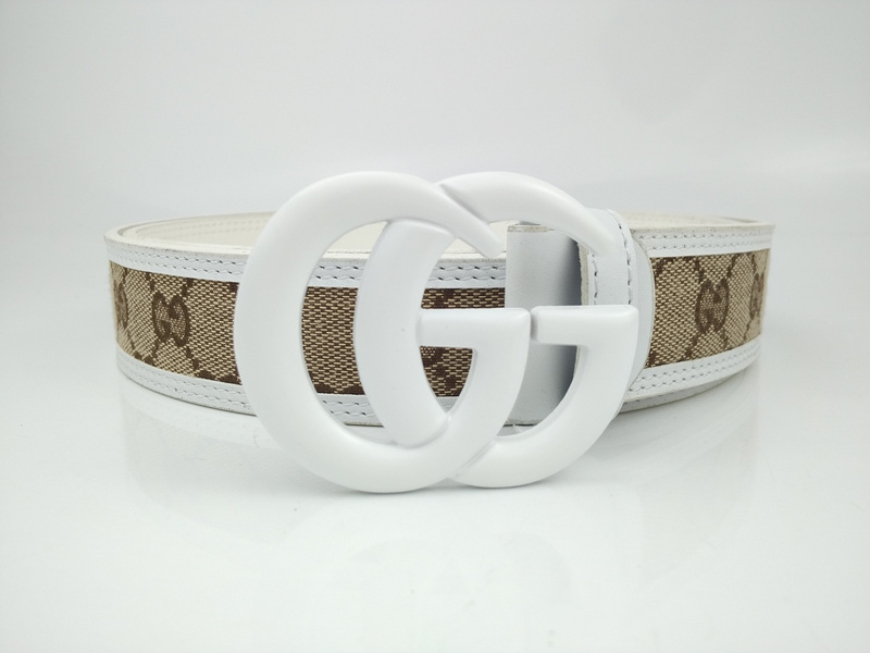 Gucci-Gürtel G318-75 Weiß 38 mm