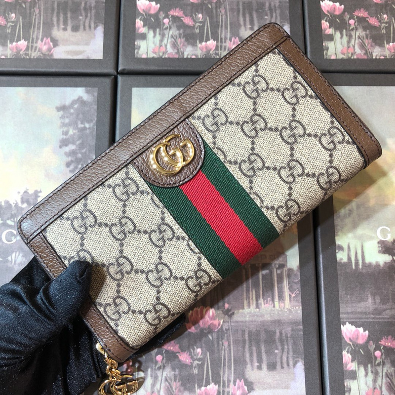 Gucci Ophidia Reißverschluss um Brieftasche