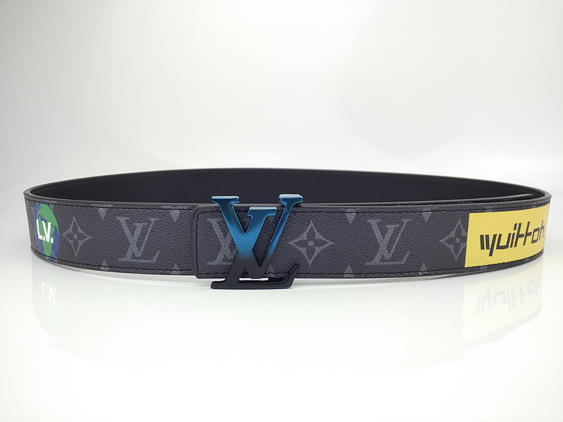 Louis Vuitton Belt L192-80 38 mm blau