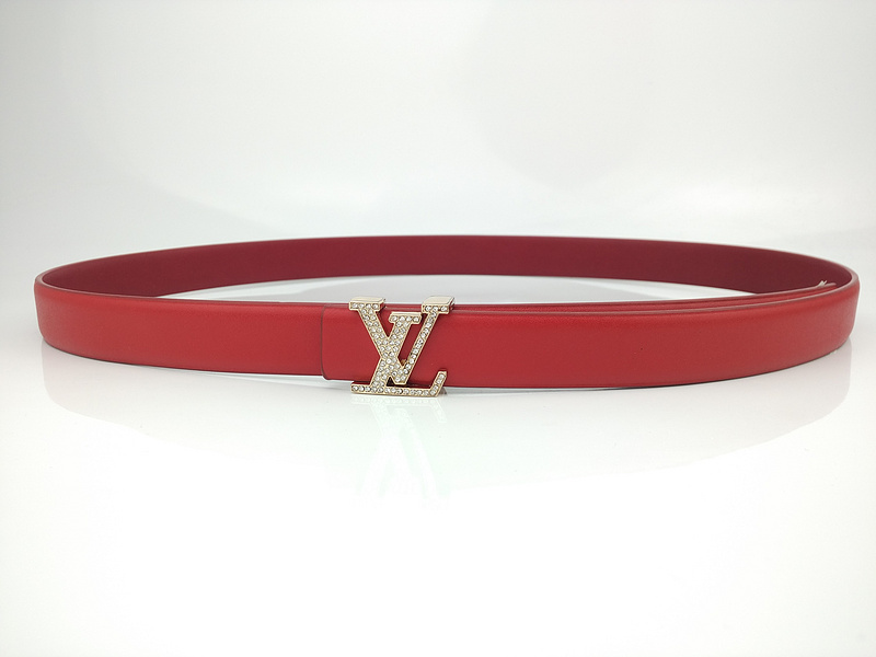 Louis Vuitton Belt L191-75 25 mm rot