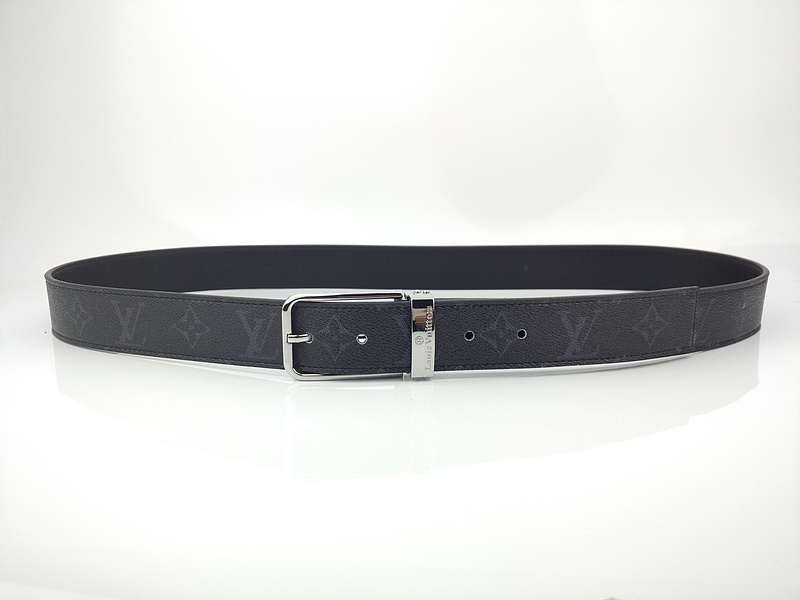 Louis Vuitton Belt L161-80 35 mm Silber