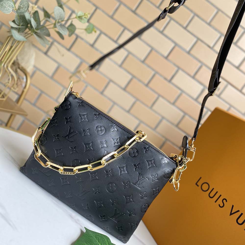 Louis Vuitton Coussin PM M57790 Schwarz/Weiß/Rot