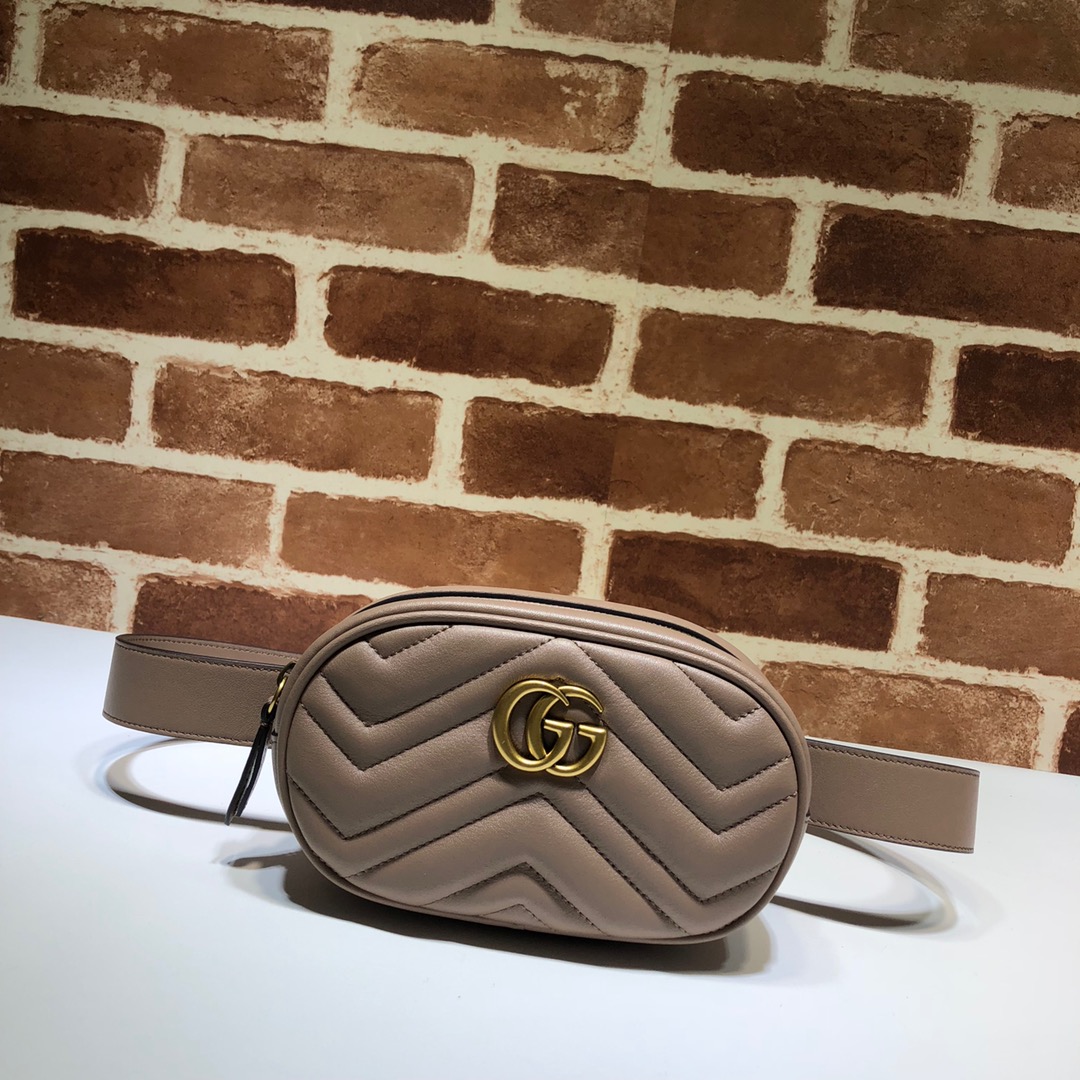 Gucci Marmont Matelasse Ledergürtelbeutel 476434