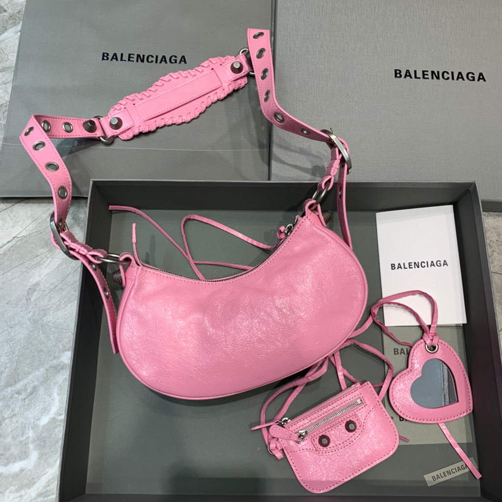 Balenciaga 700940210 Frauen Neo Cagole XS Handtasche in Pink Arena Lambskin