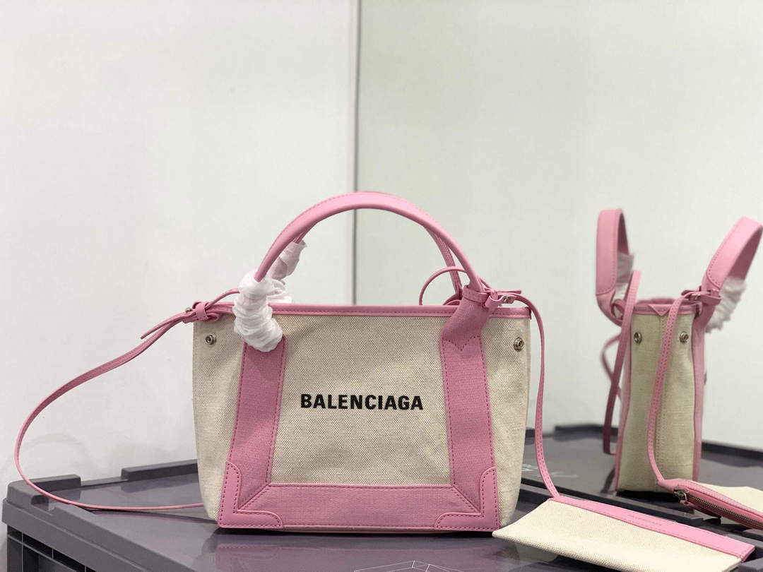 Balenciaga 390346 Frauen Marine XS TOTE Tasche Pink