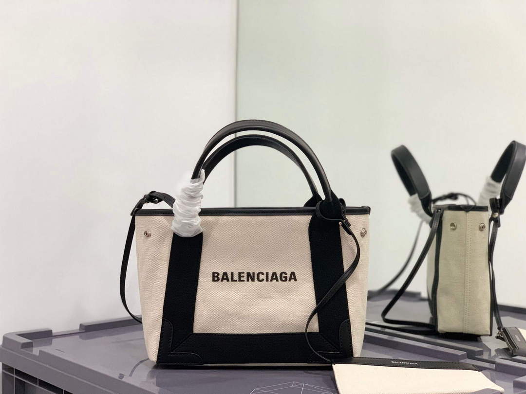 Balenciaga 390346 Frauen Marine XS TOTE Taschen APRICOT Schwarz