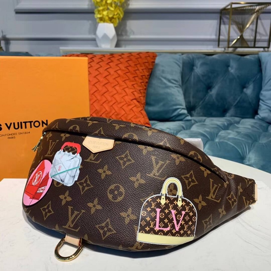 Louis Vuitton Monogramm Leinwand BumTaschen M43644 Meine LV World Tour