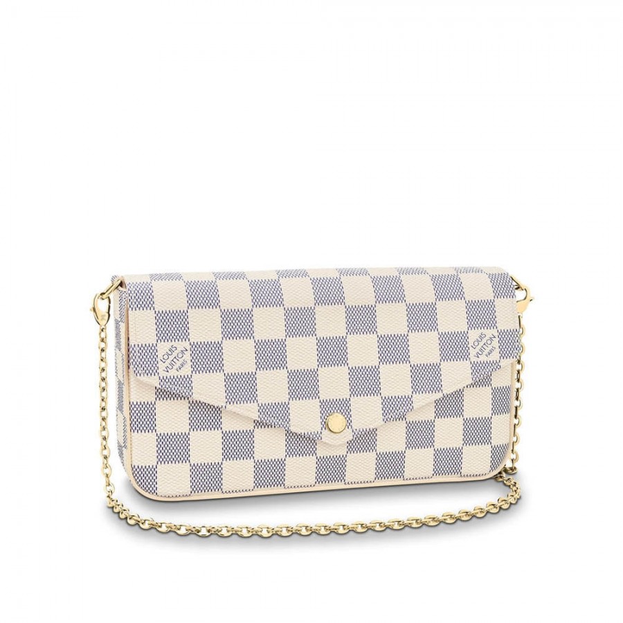 Louis Vuitton Damier Azur Leinwand Pochette Felicie N63106