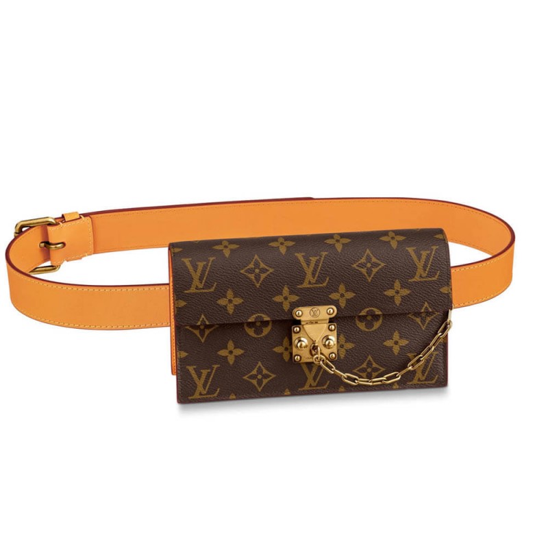 Louis Vuitton Monogram Canvas S Lock Belt Beutel PM M44667