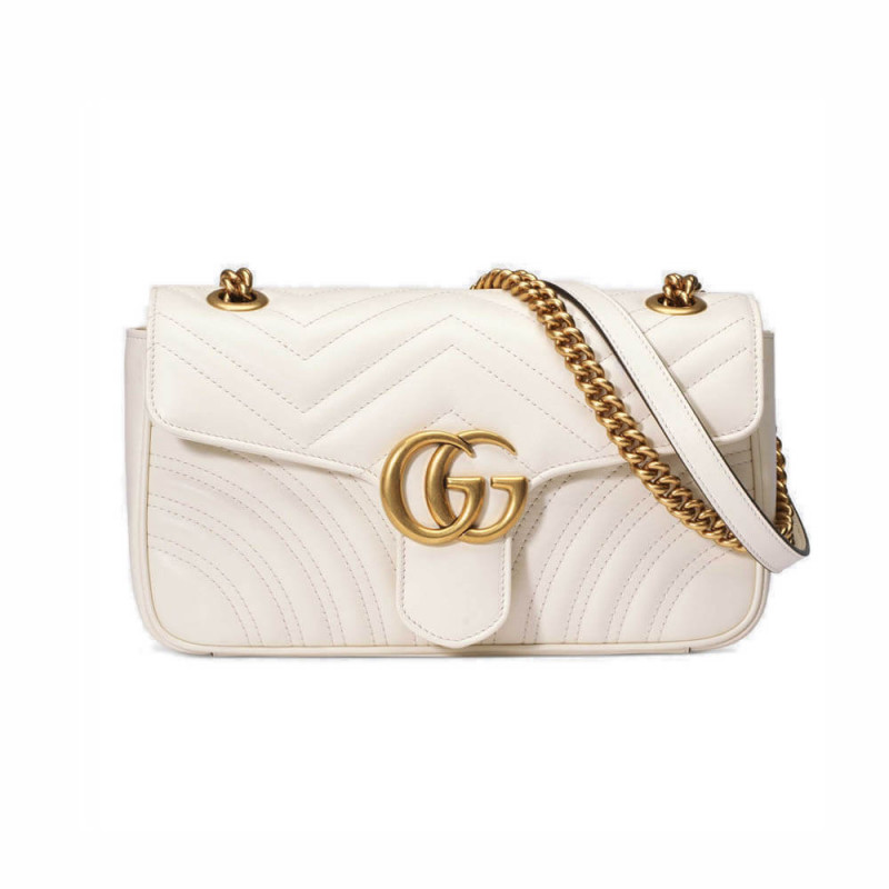 Gucci GG Marmont Matelasse Chevron Leder kleiner Umhängetasche 443497