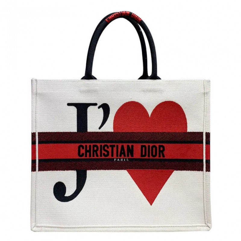 Dior Book Tote Taschen mit rotem Herzen M1286