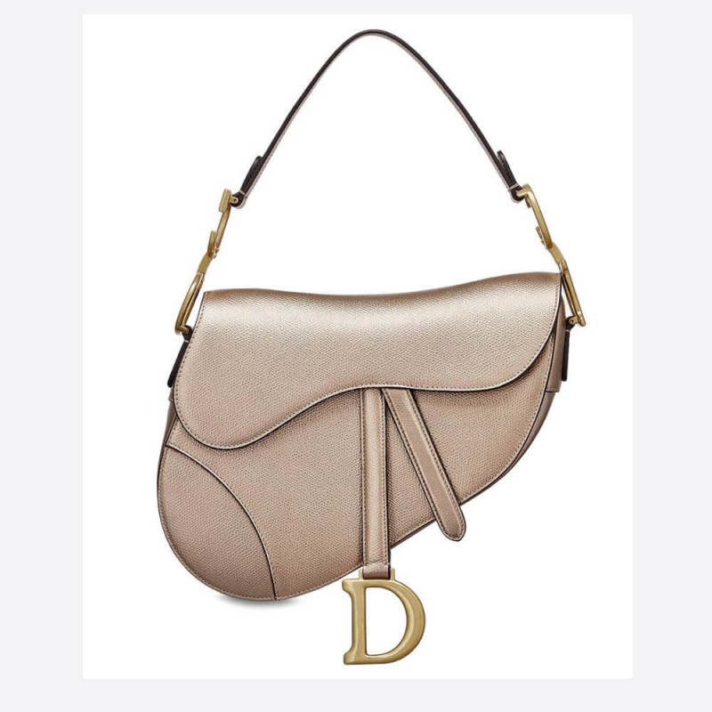 Christian Dior Körnigkalbskalfell Satteltasche M0446