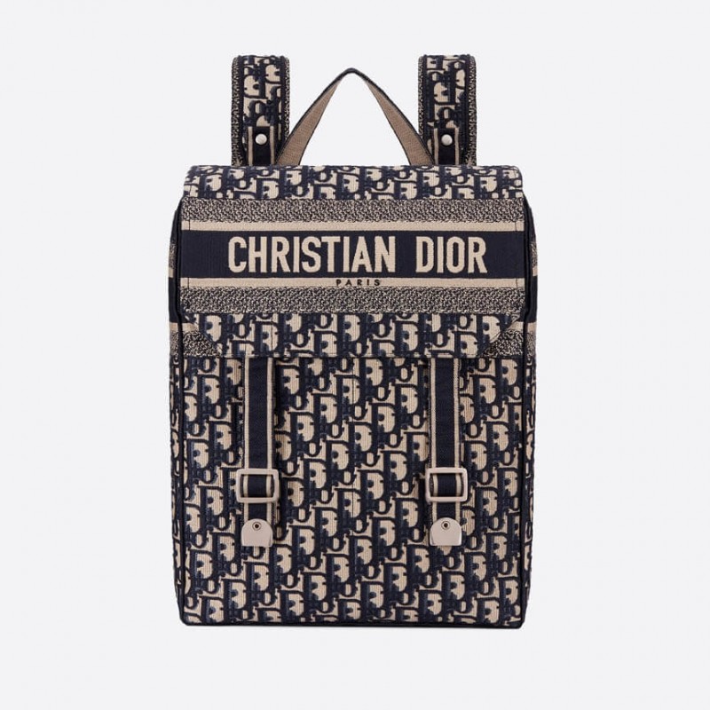 Christian Dior Sticked Canvas Rucksack M1293