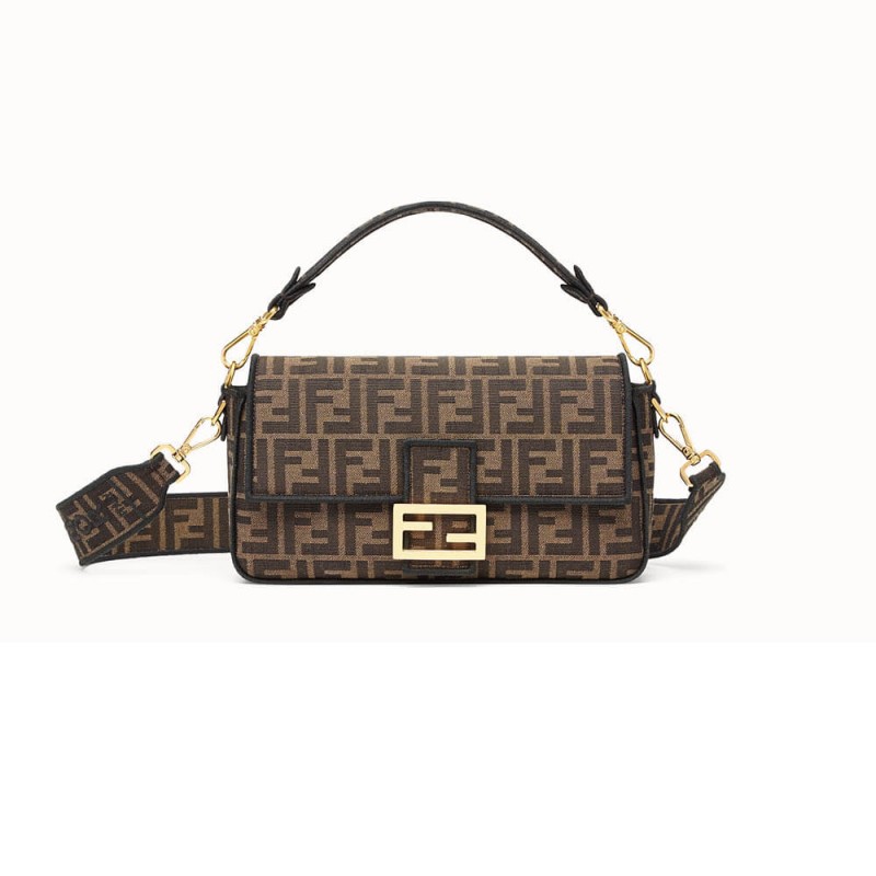 fendi brauner Stoff Taschenuette Taschen 8br600