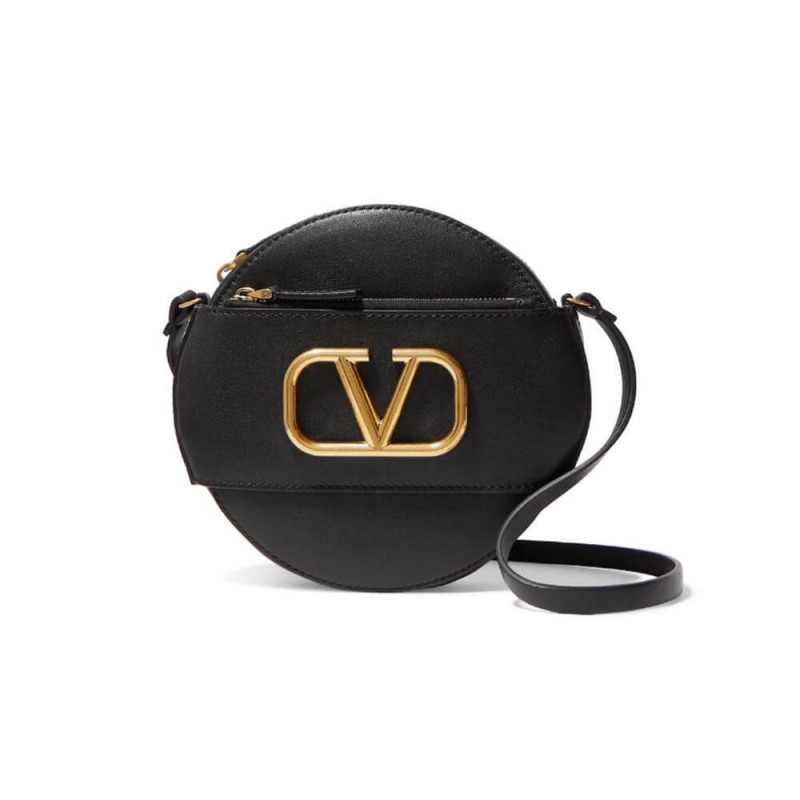 Valentino ‚Vlogo‘ Leder Round Crossbody Taschen A0088