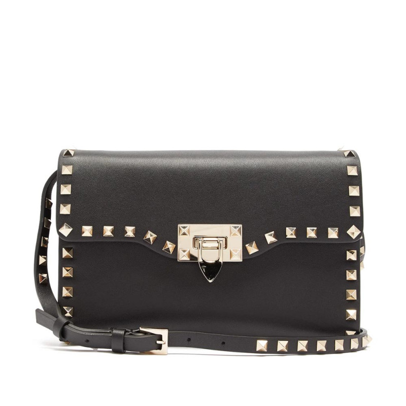 Valentino Garavani Rockstud Calfskin Crossbody Tasche 0181