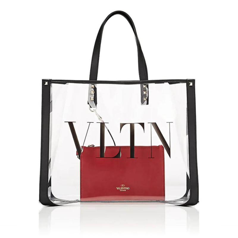 Valentino Garavani Grande Plage Kleine PVC&Leder Tasche 9006