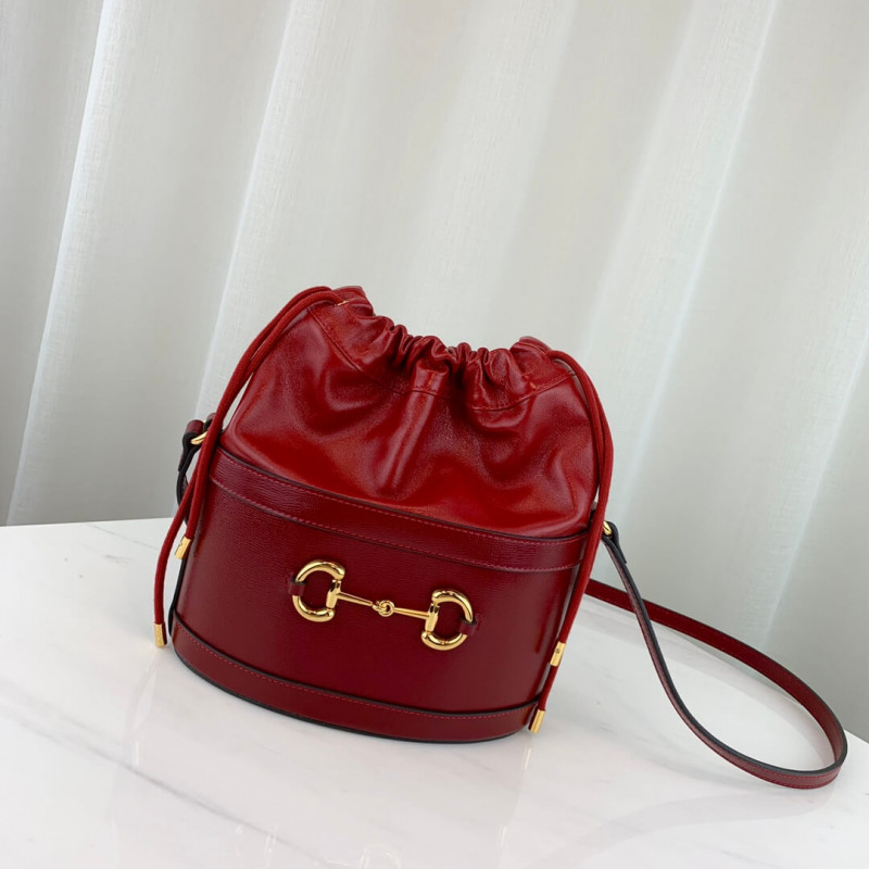 Gucci 1955 Horsebit Bucket Taschen 602118 Rot