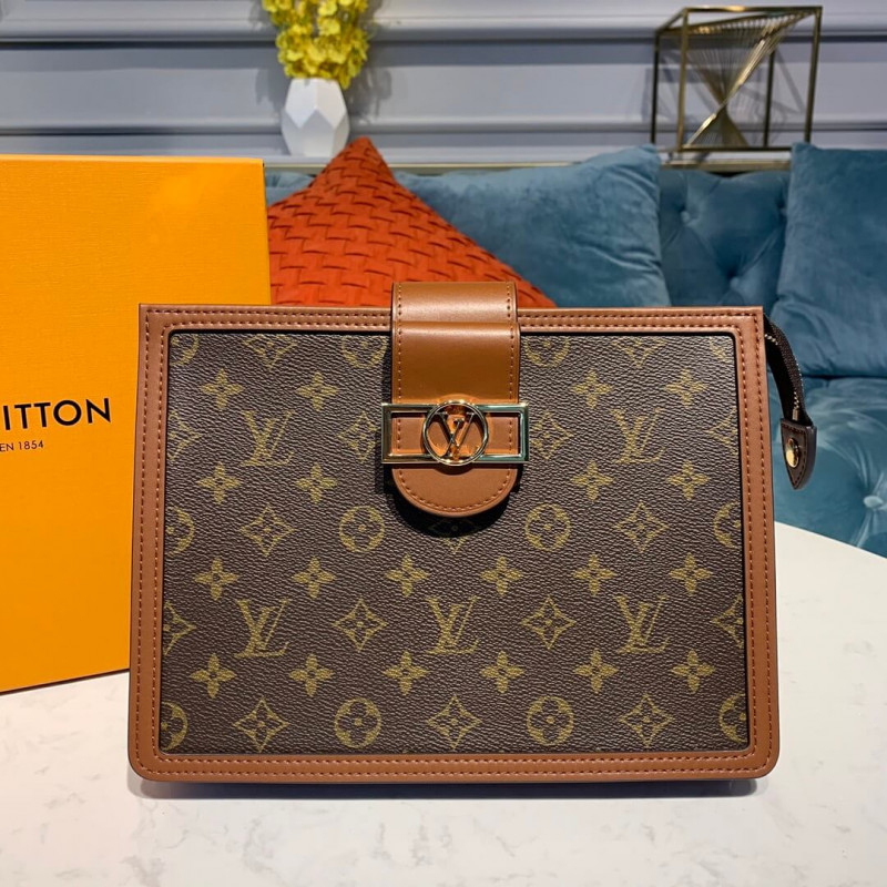 Louis Vuitton Monogramm Leinwand Dauphine Clutch M44178