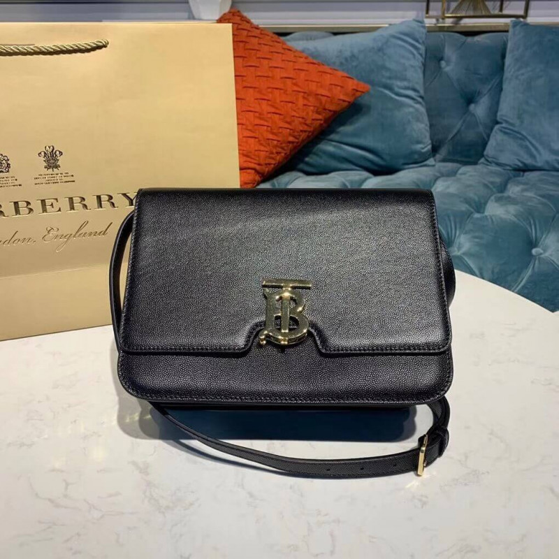 Burberry mittelgroße körnige Leder TB Tasche 80193431