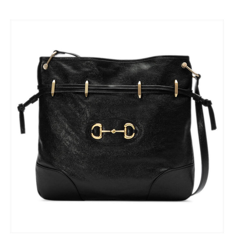 Gucci 1955 Horsebit gebräunte Leder Messenger Tasche 602089