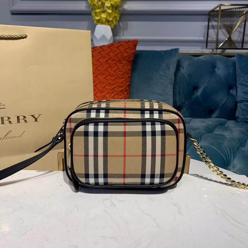 Burberry Vintage Check Cotton Kameratasche 80159461