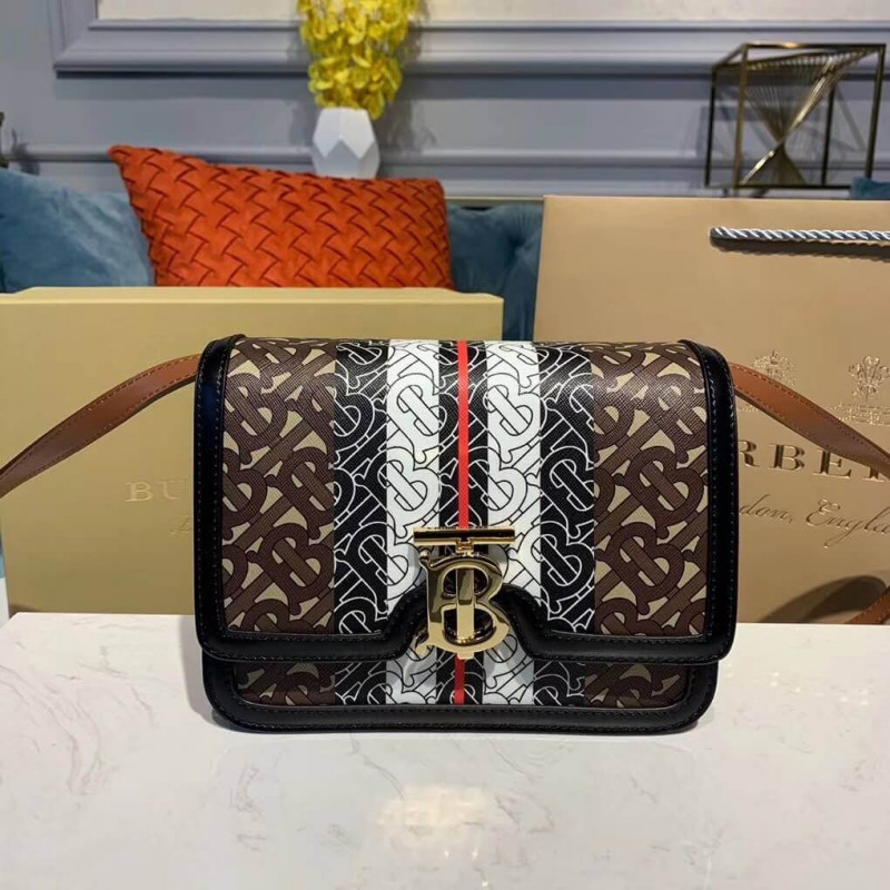 Burberry Small Monogram Stripe E-Canvas TB Taschen 80193361