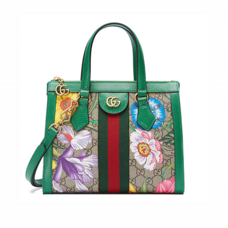 Gucci Ophidia GG Flora kleine Einkaufstasche 547551