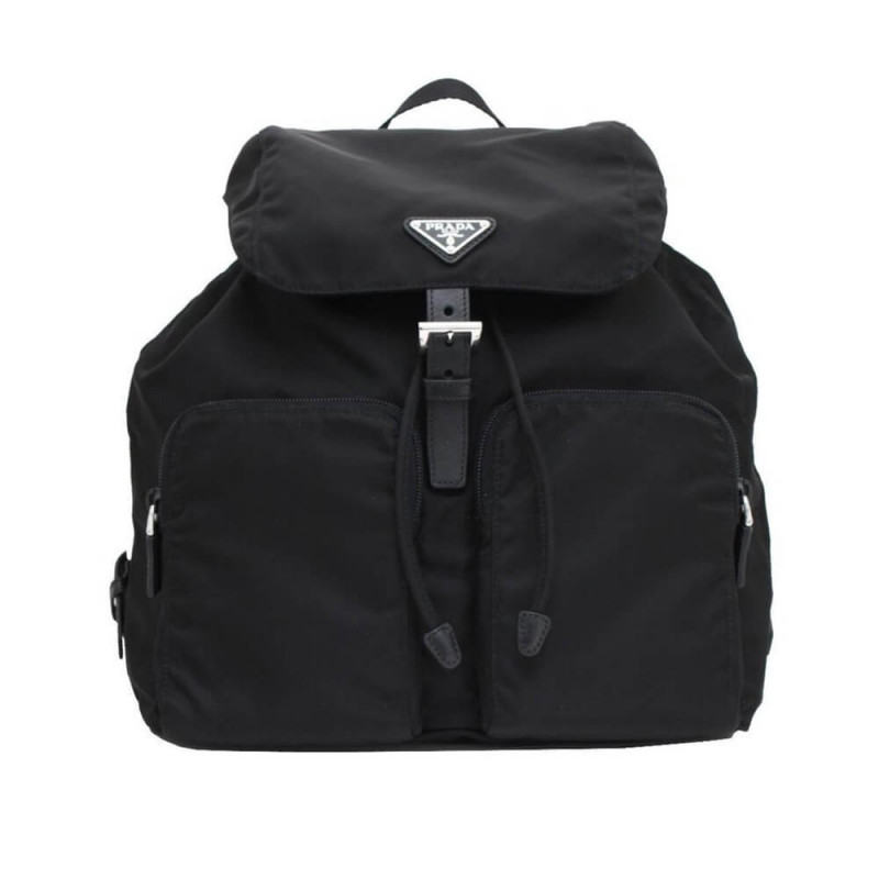 Prada Nylon und Saffiano Leder Rucksack 1BZ005