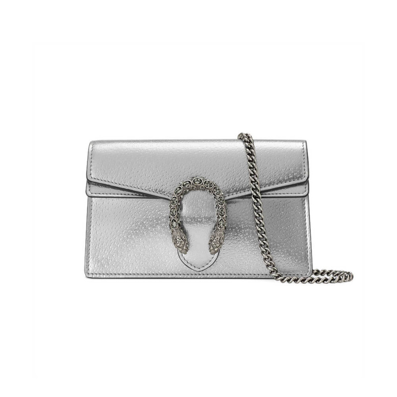 Gucci Silver Dionysos Super Mini Taschen 476432