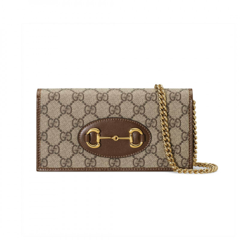 Gucci 1955 Horsebit Wallet mit Kette 621892