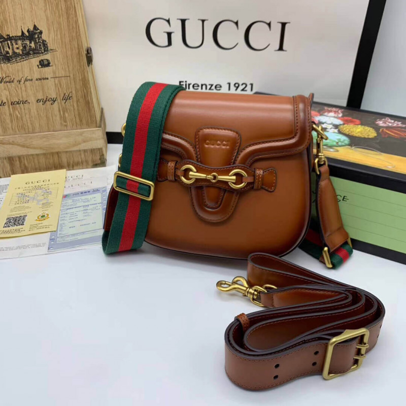 Gucci Lady Web Kalbsleder Leder Umhängetasche 384821