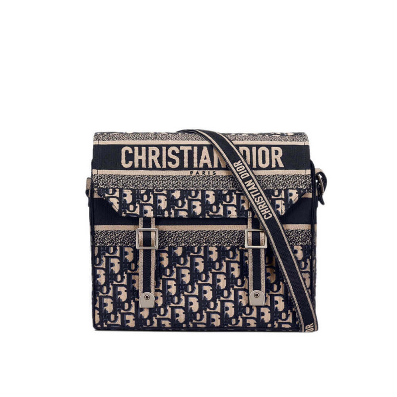 Christian Dior Oblique Stickerei Diorcamp Tasche M1291