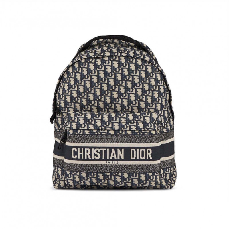 Christian Dior Oboque Jacquard Diortravel Rucksack M6104