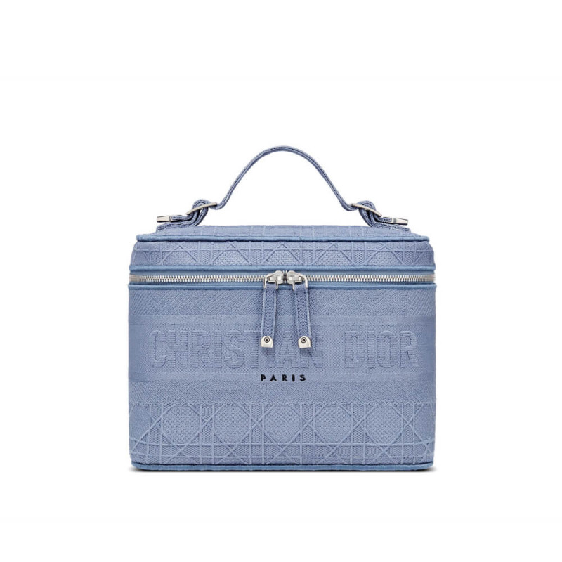 Dior Travel Eitelkeitsfall Denim Cannage Stickerei S5480