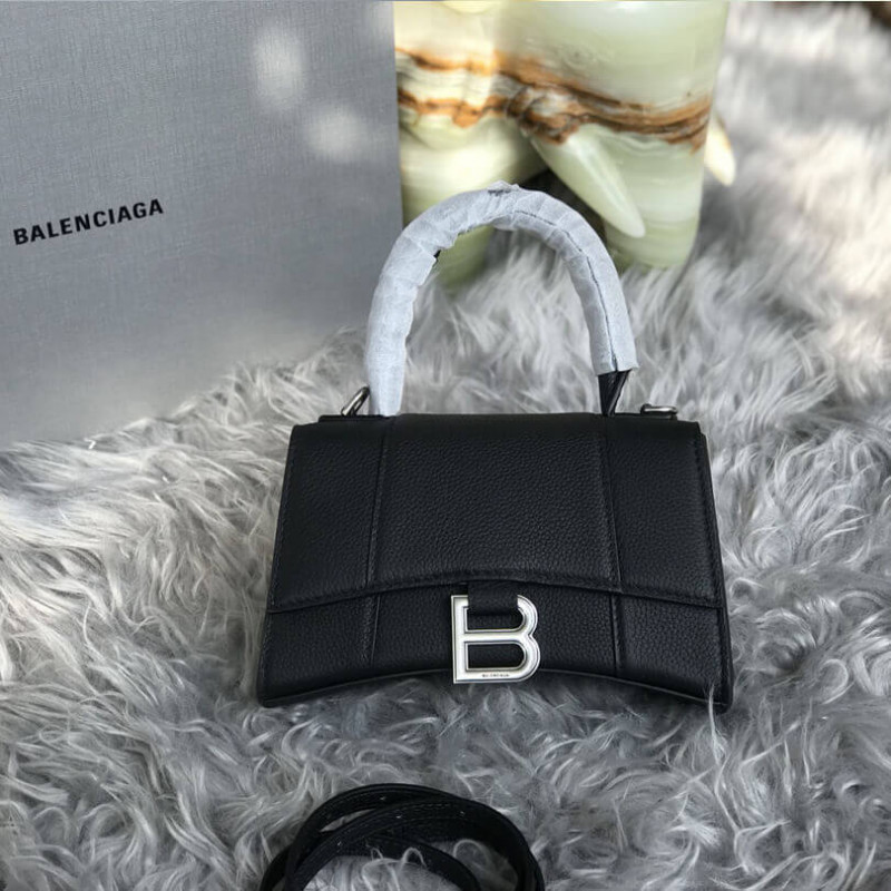 Balenciaga-Sandglas XS Textured Leather Tote